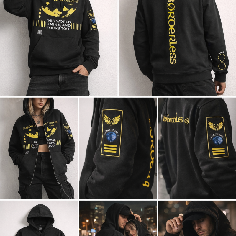 Sweater Black yellow