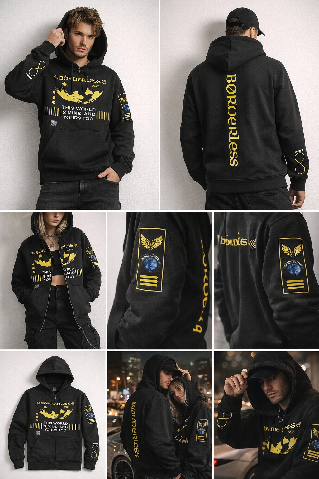 Sweater Black yellow